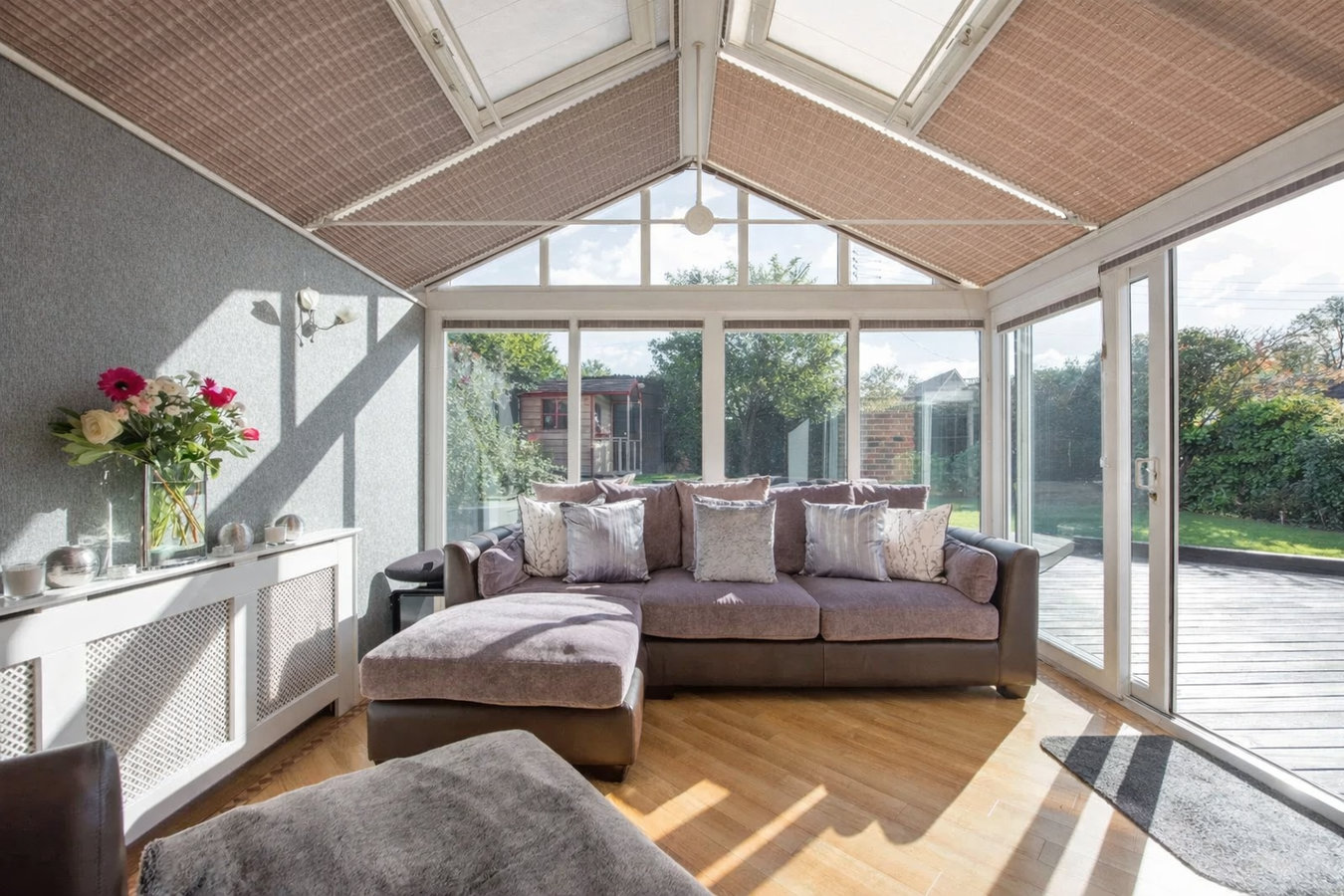 Patio-to-sunroom conversion